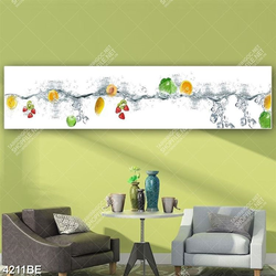 Tranh trái cây mát lạnh in kính bếp