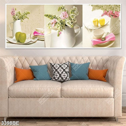 Tranh trái cây in kính bếp