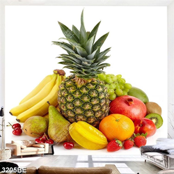 Tranh dứa và trái cây