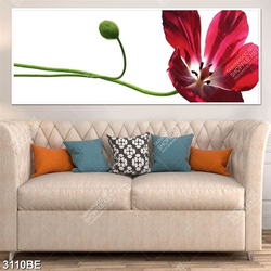 Tranh hoa in kính bếp