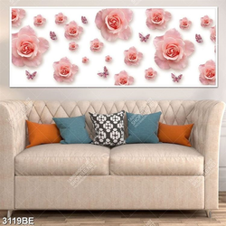 Tranh hoa hồng in kính bếp