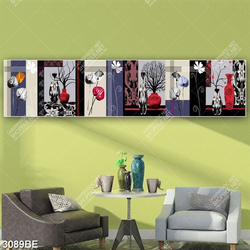 Tranh bình hoa nghệ thuật in kính bếp