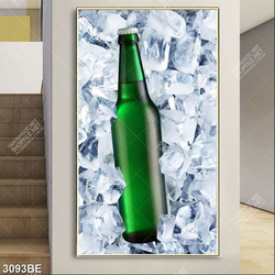 Tranh chai bia lạnh