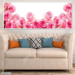 Tranh hoa hồng in kính bếp