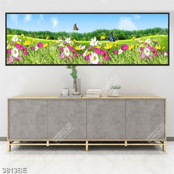 Tranh hoa hồ điệp in kính bếp