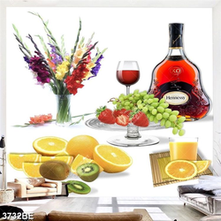 Tranh bình hoa và rươụ