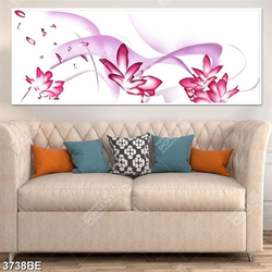 Tranh hoa in kính bếp