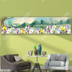 Tranh hoa hồ điệp in kính bếp