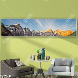 Tranh núi tuyết in kính bếp