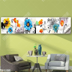 Tranh hoa nghệ thuật in kính bếp