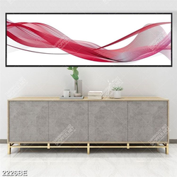 Tranh đường line in kính bếp