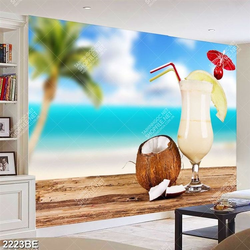 Tranh nước ép dừa