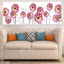 Tranh hoa mỹ nhân in kính bếp