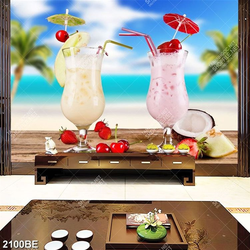 Tranh sinh tố dâu và chuối