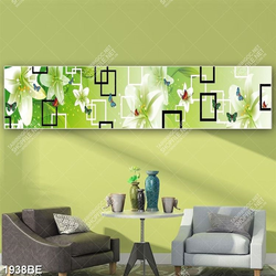 Tranh 3D hoa ly in kính bếp