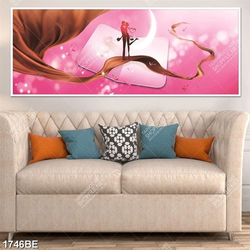 Tranh cặp đôi love in kính bếp