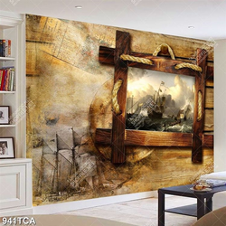 Tranh sơn dầu Châu Âu thuyền treo tường đẹp nghệ thuật