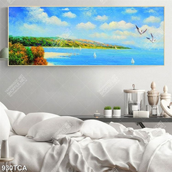 Tranh sơn dầu phong cảnh trên biển