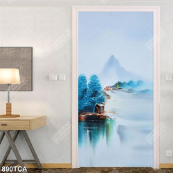 Tranh sơn dầu nghệ thuật khổ dọc decor phòng khách