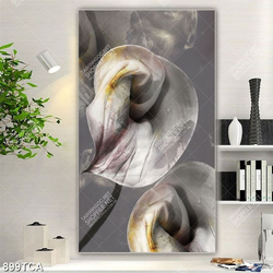 Tranh sơn dầu hoa rum nghệ thuật in uv