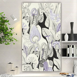 Tranh dán tường hoa văn decor phòng in uv