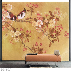 Tranh sơn dầu hoa lá trang trí tường nghệ thuật