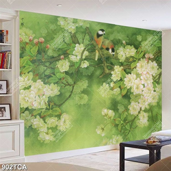 Tranh sơn dầu hoa lá decor tường đẹp nhất