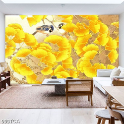 hoa lá dán tường đẹp nhất in uv