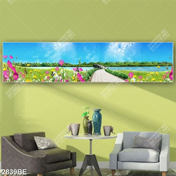 Tranh tranh cánh đồng hoa hồ điệp