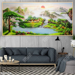 Tranh phong cảnh sơn dầu Châu Âu file gốc