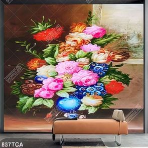 Tranh gắn tường hoa quả sơn dầu nghệ thuật