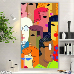 Tranh sơn dầu trừu tượng nghệ thuật in uv