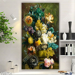 Tranh sơn dầu hoa quả nghệ thuật gắn tường