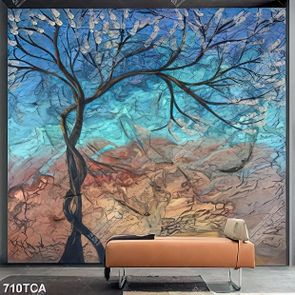 Tranh sơn dầu cây nghệ thuật in uv