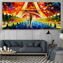 Tranh sơn dầu Châu Âu khổ ngang đẹp nghệ thuật