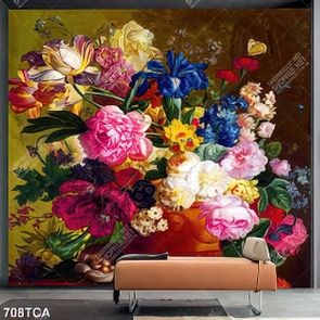 Tranh sơn dầu tĩnh vật hoa quả decor nội thất