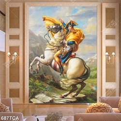 Tranh sơn dầu hoàng đế Napoleon file psd