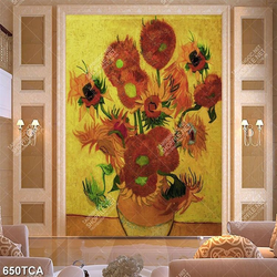 Tranh decor tường hoa quả sơn dầu nghệ thuật in uv