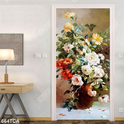 Tranh sơn dầu tĩnh vật hoa quả in uv dán tường