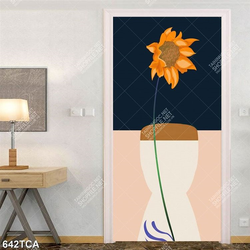 Tranh sơn dầu hoa dướng dương đẹp