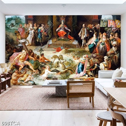 Tranh sơn dầu Châu Âu trang trí nội thất chất lượng cao