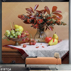 Tranh decor tường in uv hoa quả tĩnh vật chất lượng cao