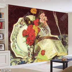 Tranh tĩnh vật hoa quả sơn dầu decor tường nghệ thuật