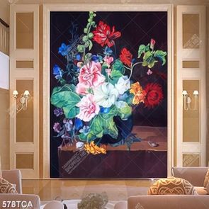Tranh tĩnh vật hoa quả nghệ thuật in in decor tường