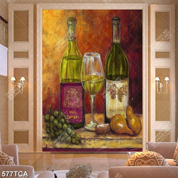 Tranh tĩnh vật hoa quả sơn decor phòng khách chất lượng cao