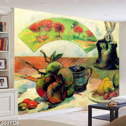 Tranh trang trí tường tĩnh vật hoa quả in kính