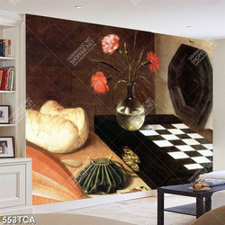 Tranh tĩnh vật hoa quả sơn dầu in uv