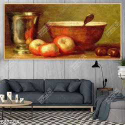 Tranh trang trí tường hoa quả sơn dầu file gốc