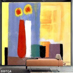 Tranh sơn dầu mới nhất decor phòng ngủ in uv