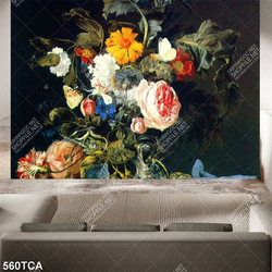 Tranh gắn tường hoa quả sơn dầu decor phòng khách